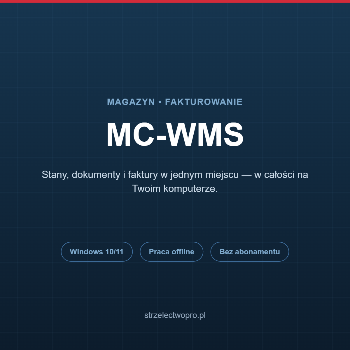 MC-WMS: program magazynowy z fakturowaniem na Windows, praca offline, bez abonamentu